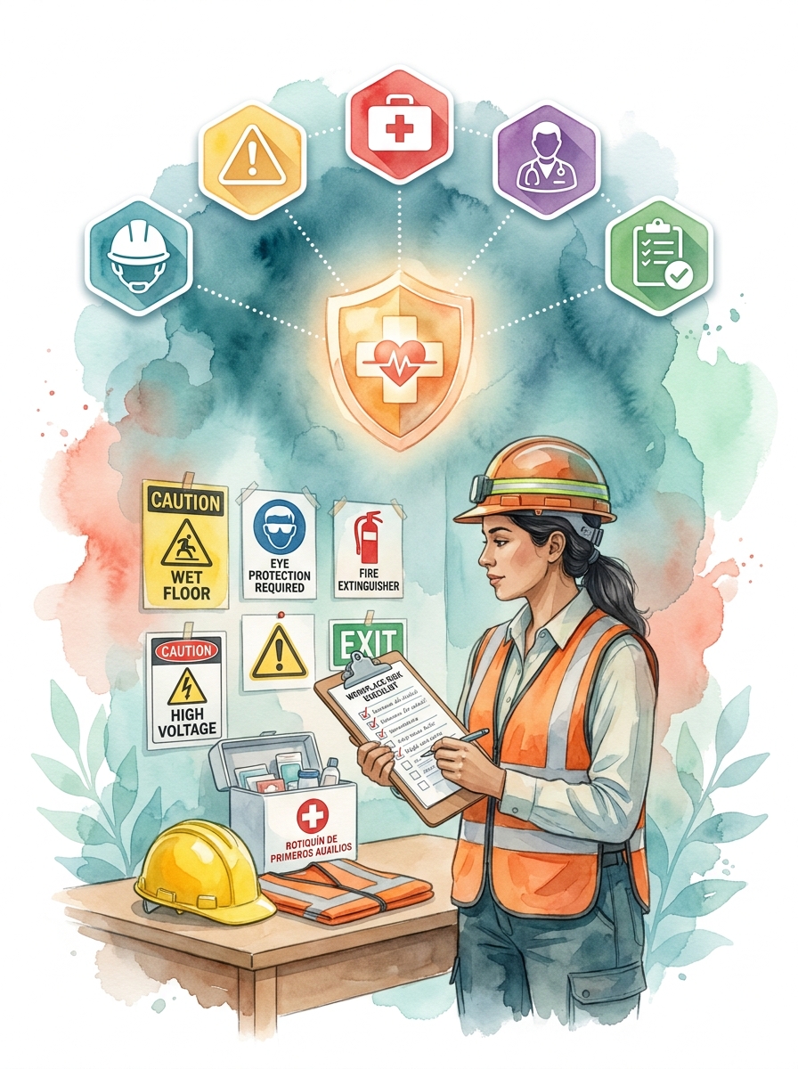 Persona formándose en Accidentes y Enfermedades de Trabajo