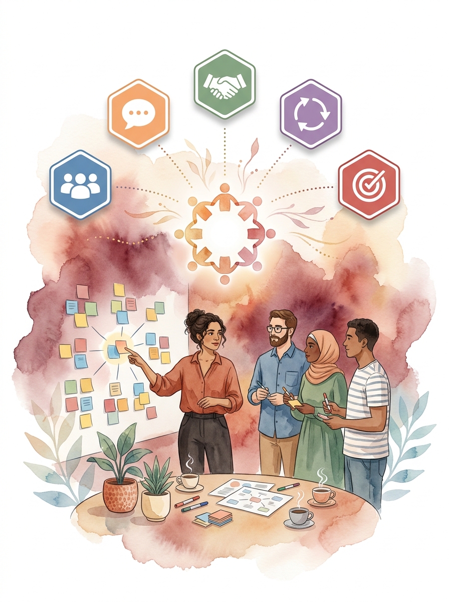 Persona formándose en Dinámicas de Grupo y Trabajo Colaborativo