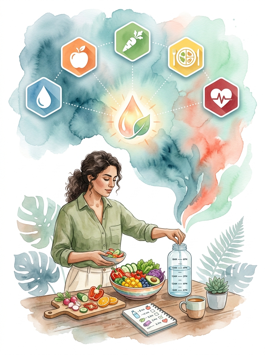 Persona formándose en Hidratación y Nutrición