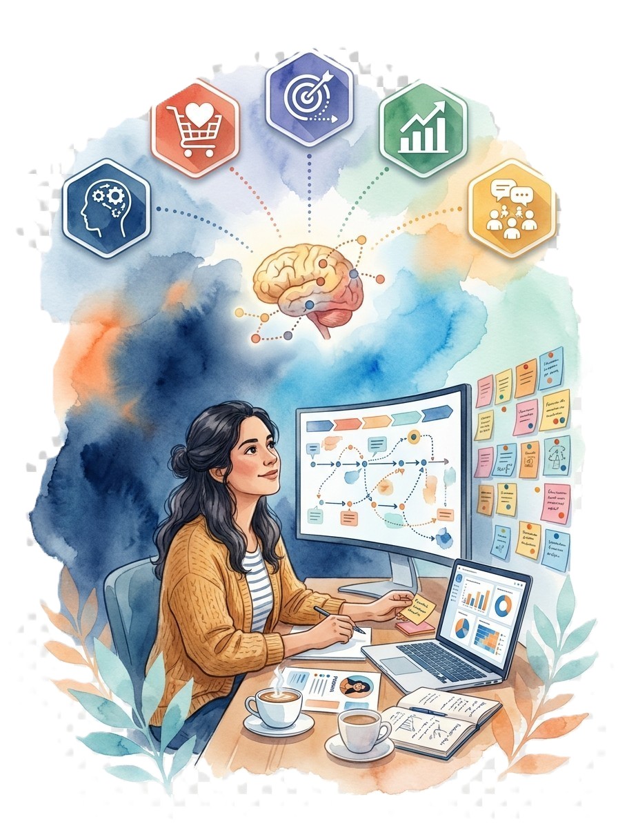 Persona formándose en Psicología del Consumidor