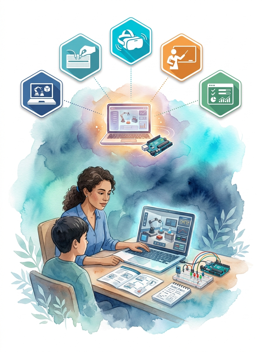 Persona formándose en Simuladores Educativos y Aprendizaje Virtual